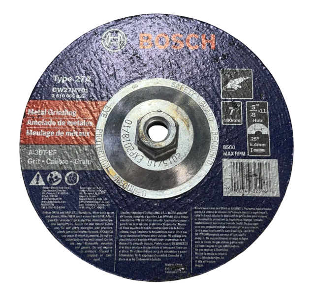 Bosch 7" x 1/4" x 5/8-11 Metal Grinding Wheel A30T-BF