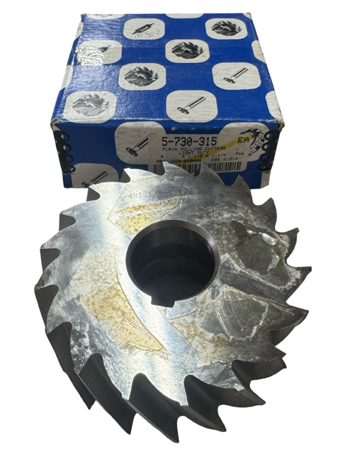 Dolfa 4" x 1-1/2" x 1-1/4" HSS Milling Cutter for Slab Milling