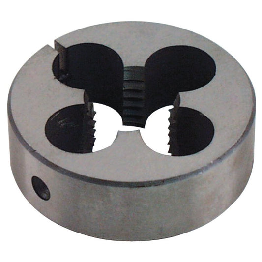 M8 x 0.75mm Carbon Steel Adjustable Round Die, 1" Outside Diameter