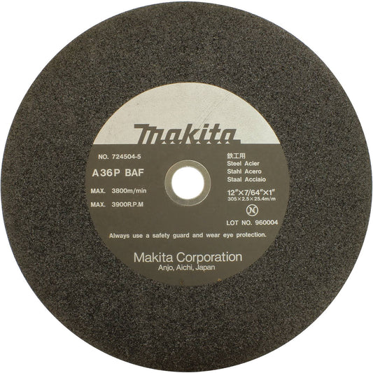 Makita 12" x 7/64" x 1" Metal Abrasive Cut-Off Wheel A36P-BF