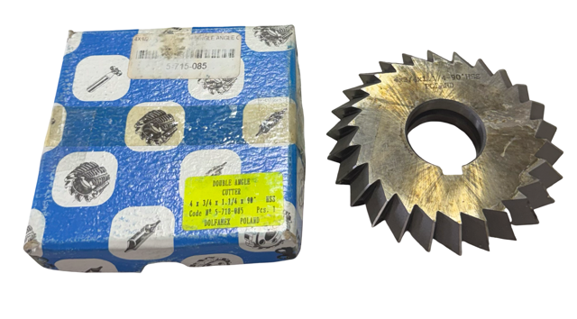 Dolfa 4" x 3/4" x 1-1/4" HSS 90° Double Angle Cutter 26 Teeth