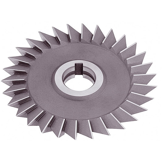 3" x 1/2" x 1-1/4" HSS Single Angle Milling Cutter - 60° Angle - Right Hand