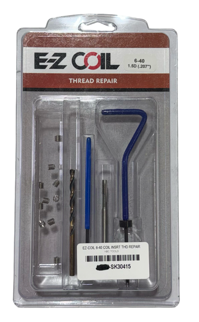 E-Z Coil Thread Repair Kit for Metal - Standard 6-40 x 1.5D