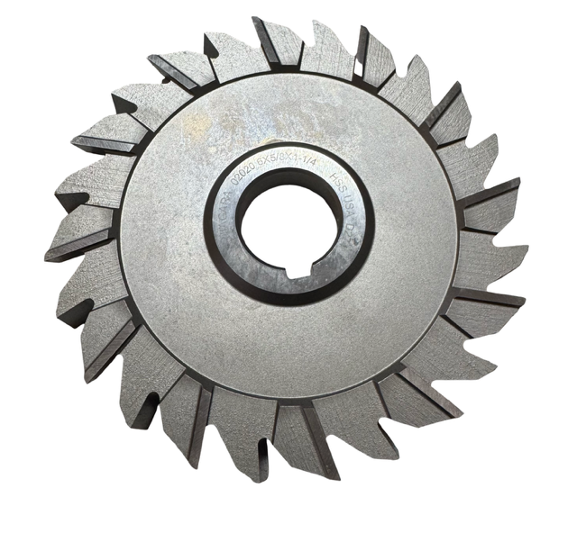 Niagara 6" x 5/8" x 1-1/4" HSS Side Milling Cutter - Staggered Teeth - USA Made