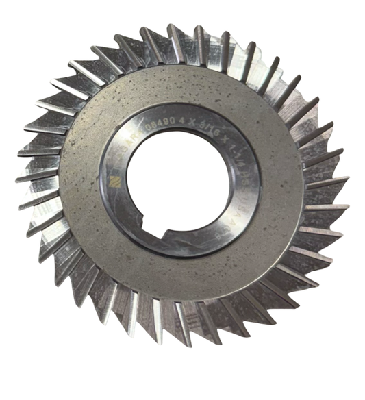 Niagara 4" x 3/16" x 1-1/4" HSS Metal Slitting Saw - Straight Teeth - USA Made
