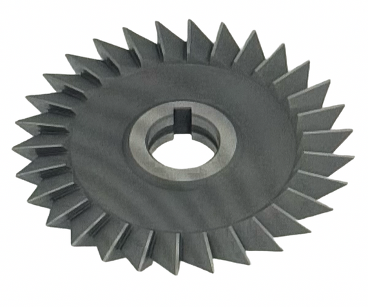 Dolfa 3" x 5/8" x 1" HSS 60° Single Angle Milling Cutter 22 Teeth