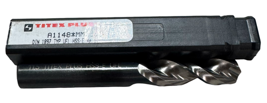 Titex-Plus 11.5mm HSS-E Drill Bit - Stub Length - Parabolic Flute