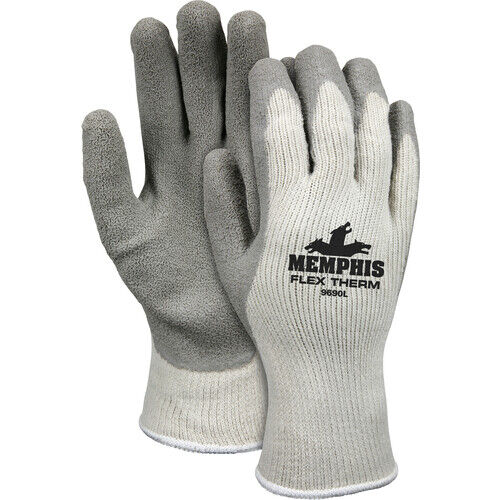 MCR Safety Gloves Flex-Therm Latex Dipped PPE 10 Gauge Gloves Large 1 Pair