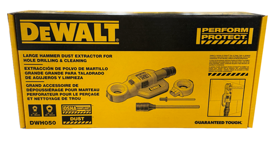 DEWALT Large Hammer Dust Extractor for Hole Drilling & Cleaning DWH050