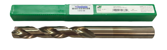 Precision Twist Drill 1" Cobalt Taper Length Drill Bronze Oxide