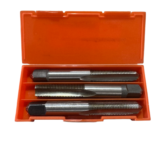 Reiff & Nestor 3/8"-24 HSS 3 Piece Hand Tap Set H2 3 Flute USA Made