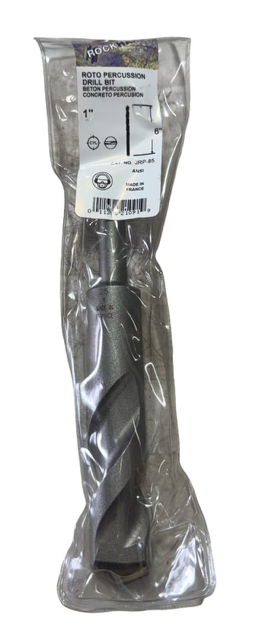 RockHard 1" Roto Precussion Carbide Tip Drill Bit Straight Shank