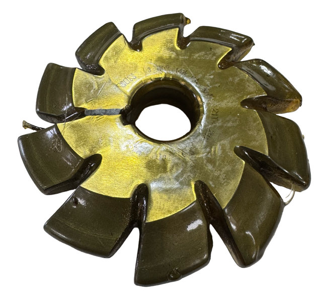 5-1/4" HSS No.5 Gear Cutter, 3 Diameter Pitch, 14.5° PA, 1-1/4" Hole