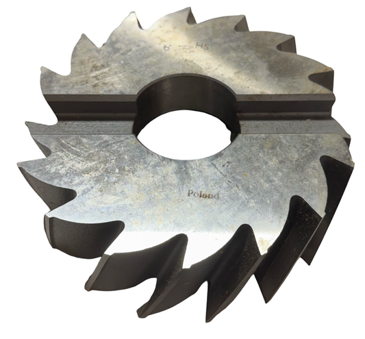 6" HSS Shell End Mill, 2-1/4" Face Width, Right Hand