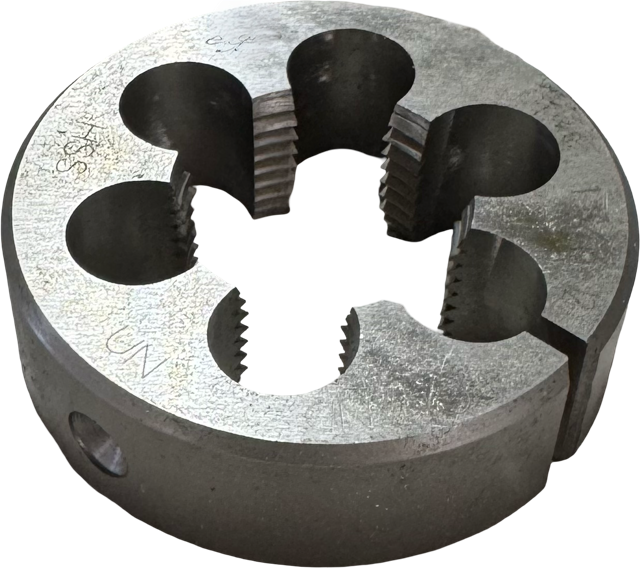 1-3/16"-12 HSS Adjustable Round Die, 2-1/2" Outside Diameter
