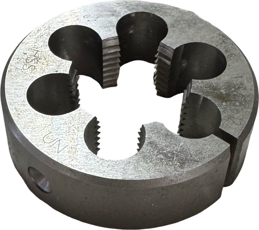 1-3/16"-12 HSS Adjustable Round Die, 2-1/2" Outside Diameter