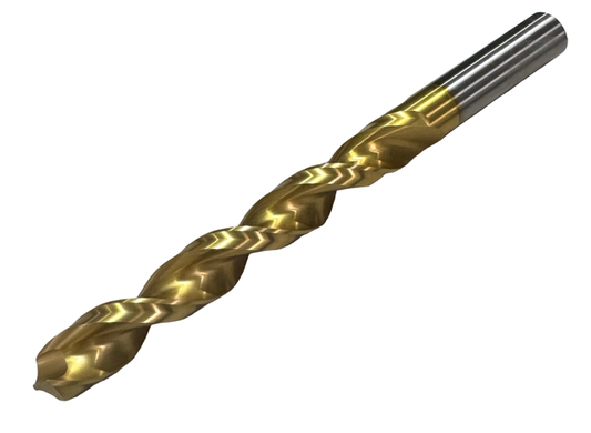 Titex-Plus 9.3mm HSS-E Drill Bit Tin Coated Jobber Length Parabolic Flute