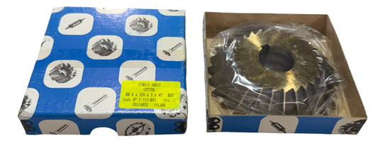 Dolfa 4" x 3/4" x 1" HSS 45° Single Angle Milling Cutter