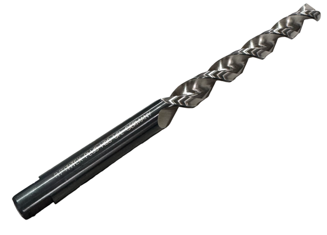 Walter-Titex 39/64" HSS Drill Bit 12xD Tanged Extra Long Deep Hole Drill 130° Point