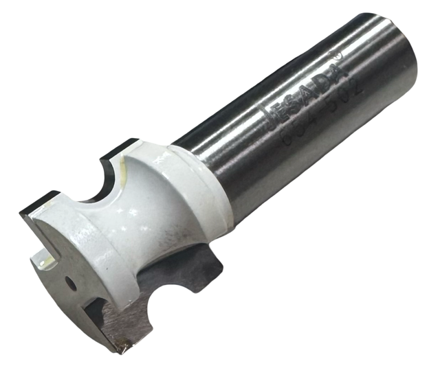 Jesada 7/8" Carbide Tipped Bull Nose Router Bit, 1/2" Shank, 1/4" Bead Diameter