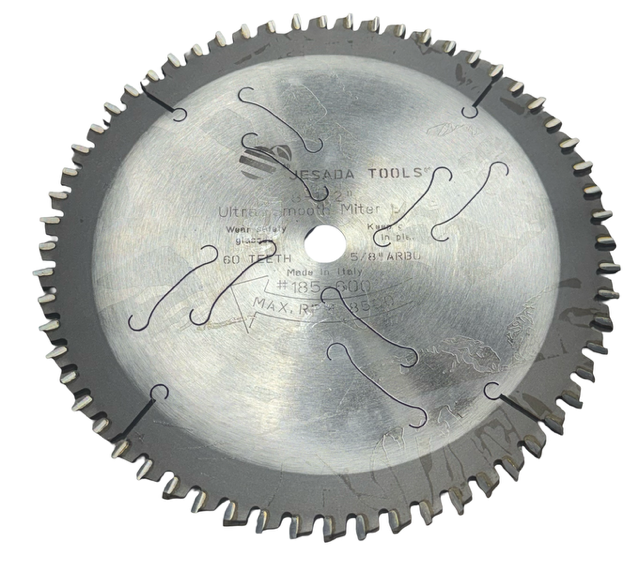 Jesada 8-1/2" Carbide Tipped Ultra Smooth Miter Saw Blade 60 Teeth Made in Italy