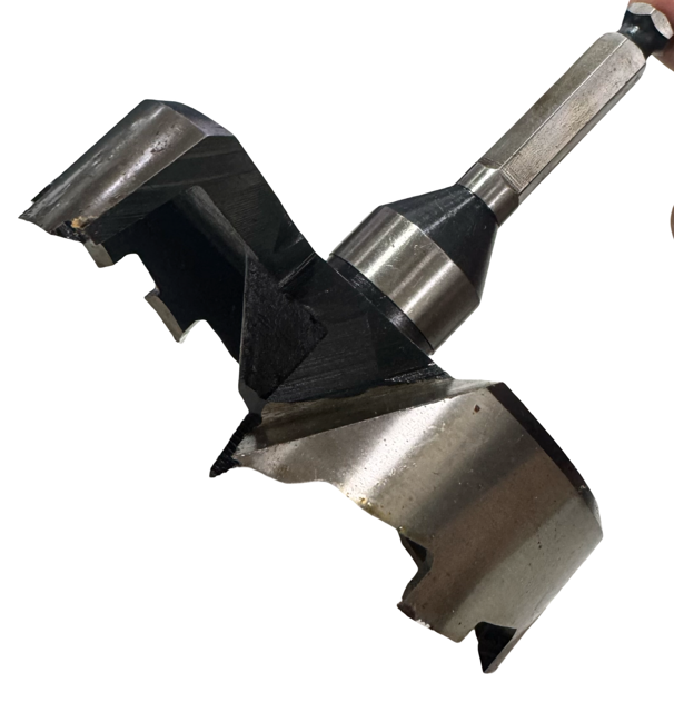 4-5/8" Heavy Duty Forstner Bit 1/2" Shank with Screw Tip