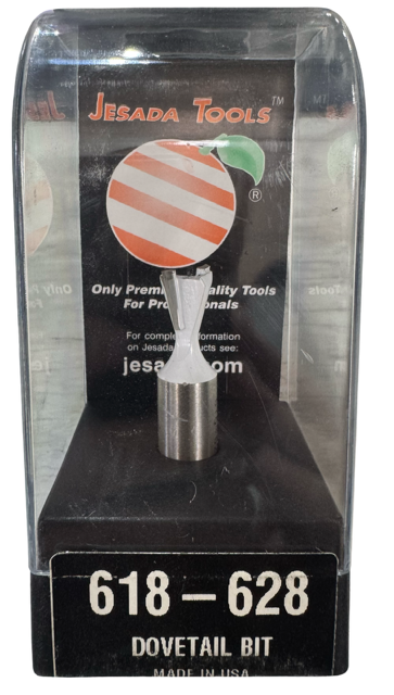 Jesada 1/2" Carbide Tipped Dovetail Router Bit 1/2" Shank, 14° Angle USA Made