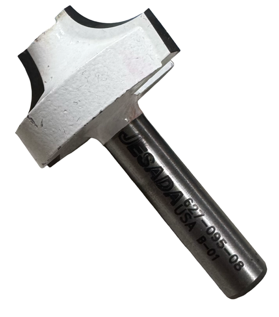 Jesada 1-1/4" Router Bit Carbide Tippe Ovolo Bit 8mm Shank USA Made