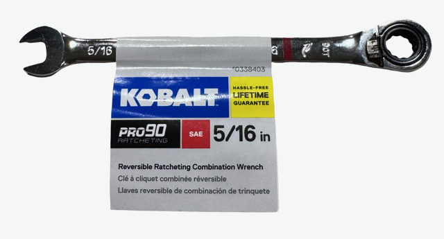 Kobalt 5/16" Reversible Ratcheting Combination Wrench 12 Point