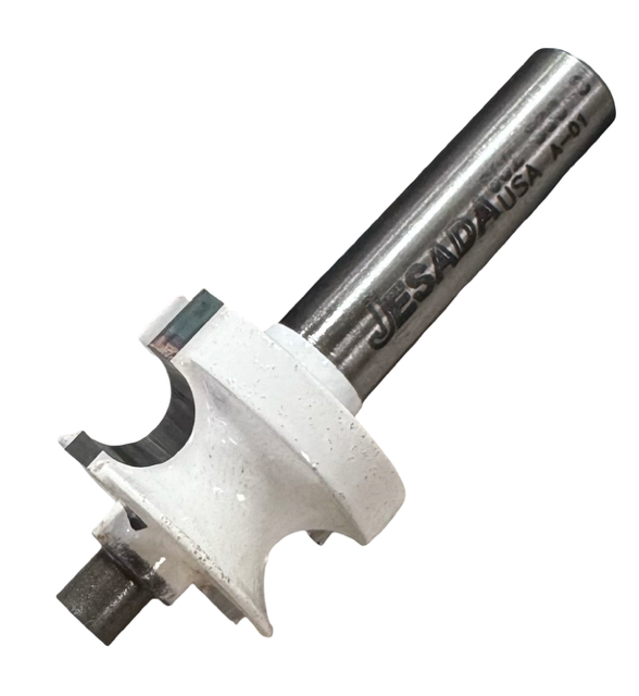 Jesada 7/8" Router Bit Carbide Tipped Edge Beading Bit 8mm Shank USA Made