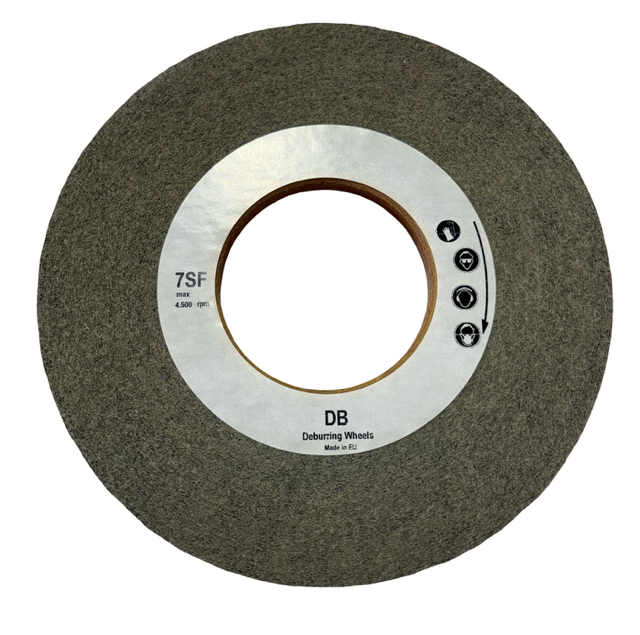 CGW 8" x 1/2" x 3" Convolute Deburring Wheel 7S Fine with Silicon Carbide