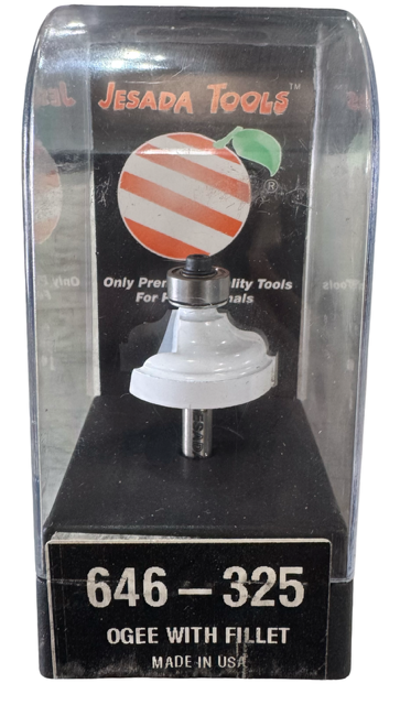 Jesada 1-9/32" Router Bit Carbide Tipped Ogee with Fillet Bit 1/4" Shank USA Made