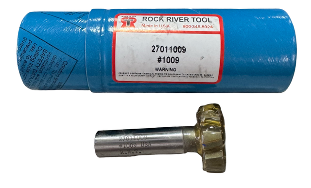 Rock River 1-1/8" Carbide Tipped Keyseat Cutter Staggered Teeth 8 Flute USA Made