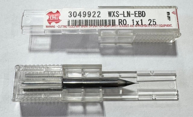 OSG 0.2mm Carbide Ball End Mill, 4mm Shank, 2 Flute, SiC Coated