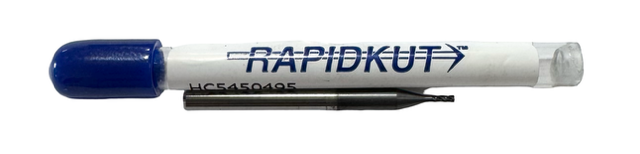 RapidKut .040" Carbide End Mill 4 Flute Diamond Coating .005" Radius USA Made