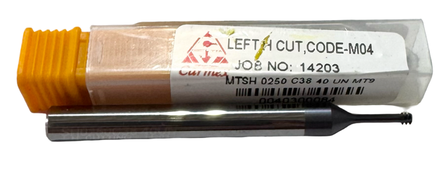 Carmex MTSH 0250 C38 40 UN MT9 Solid Carbide Thread Mill