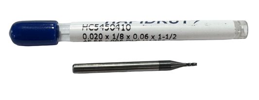 RapidKut .020" Carbide End Mill 4 Flute Diamond Coated .005" Radius USA Made