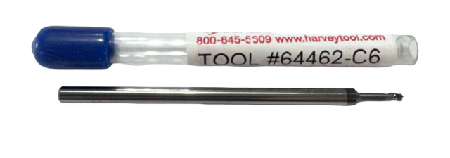 Harvey Tool.062" Carbide End Mill 5xD Variable Helix AlTiN-Nano Coated 3 Flute USA