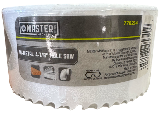 Master Mechanic 4-1/8" Bi-Metal Hole Saw