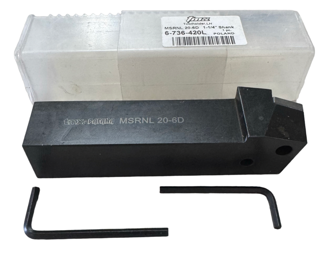 TMX MSRNL 20-6D Indexable LH Tool Holder 1-1/4" Shank
