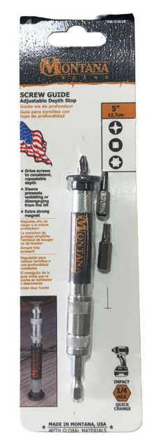 Montana 4 Piece Adjustable Depth Stop Screw Guide Impact Grade USA Made