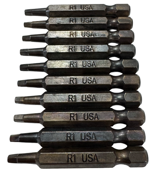 Montana #1 Robertson Impact Ready R1 Screw Driver Bits 10 Pack USA