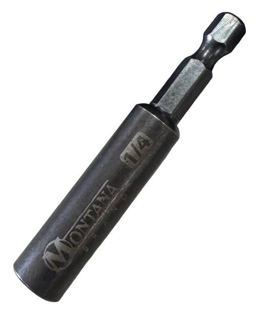 Montana 1/4" x 2-9/16" Impact Rated Magnetic Nut Driver 1/4" Hex USA Made