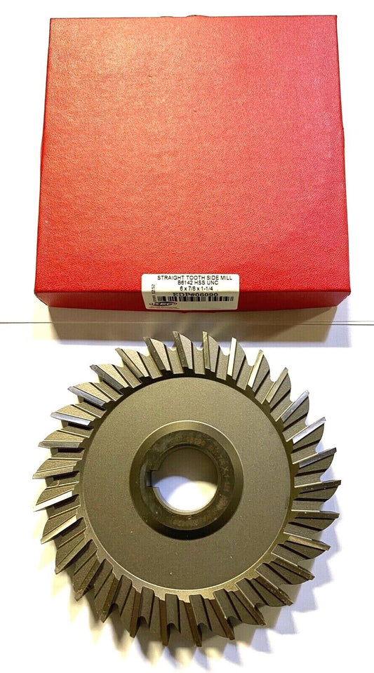 KEO Side Milling Cutter 6" x 7/8" x 1-1/4" Straight Tooth 30T HSS USA Made