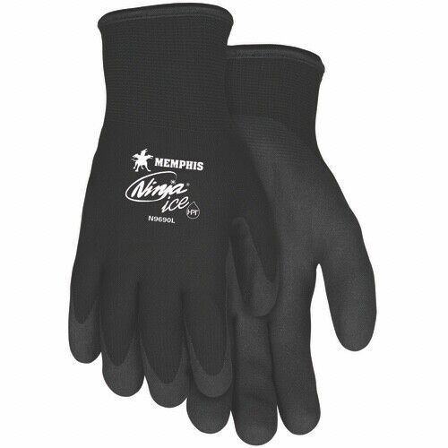 MCR Safety Ninja Ice Nylon Work Gloves 15 Gauge Nylon/Acrylic/PVC Size Medium