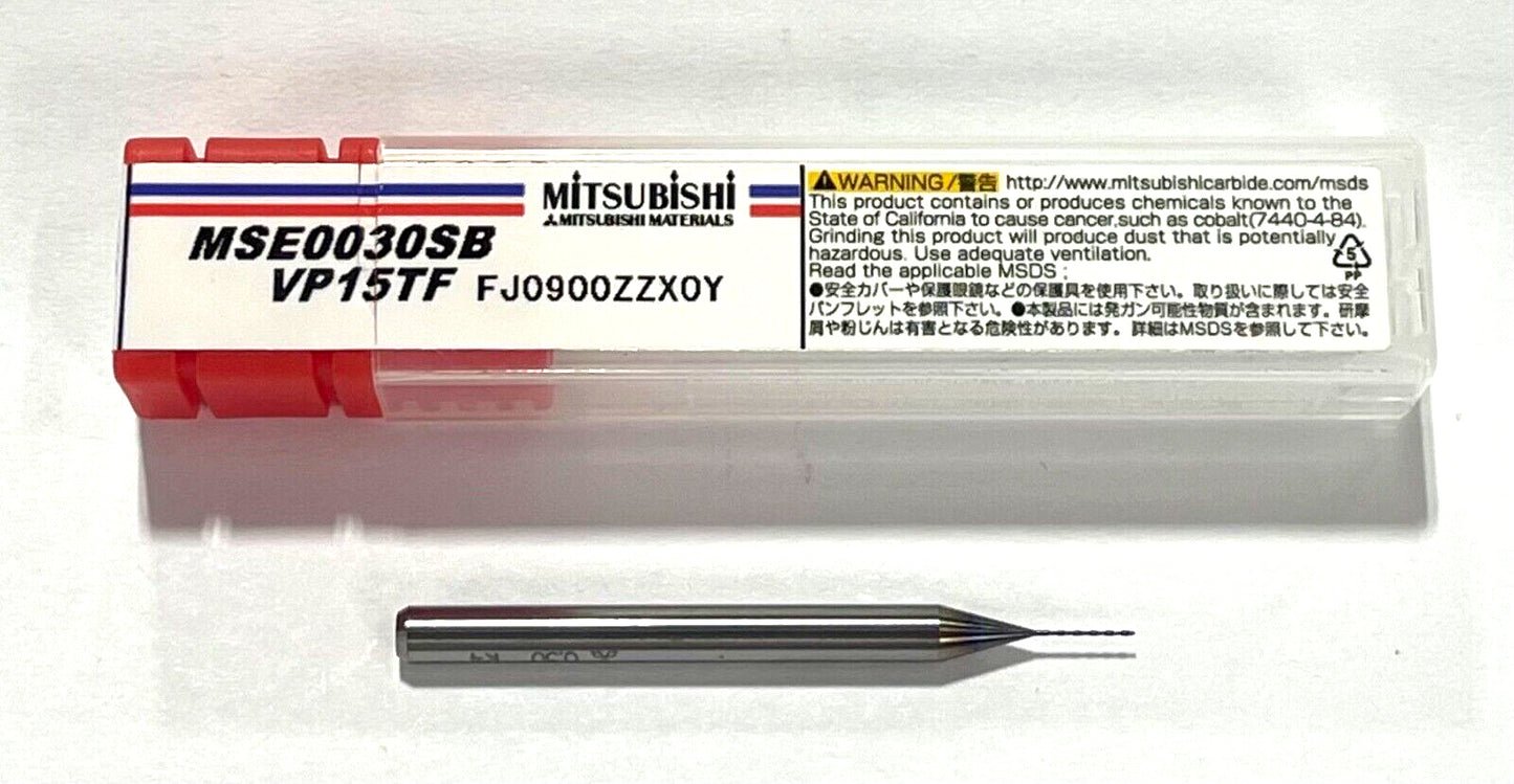 Mitsubishi 0.3mm Solid Carbide Drill Miracle Coating Mini Star Drill 2FL