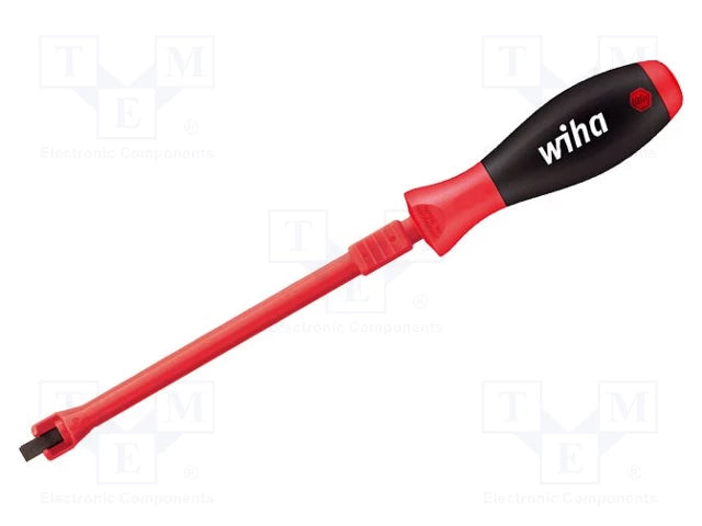 Wiha 6mm x 175mm Slotted Screwdriver SoftFinish Screw Holding Driver 32871