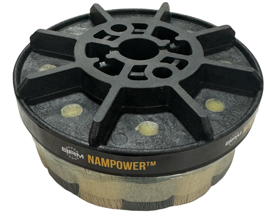 BRM 150mm x 38mm NAMPOWER Nylon Abrasive Turbine Brush 320 Grit