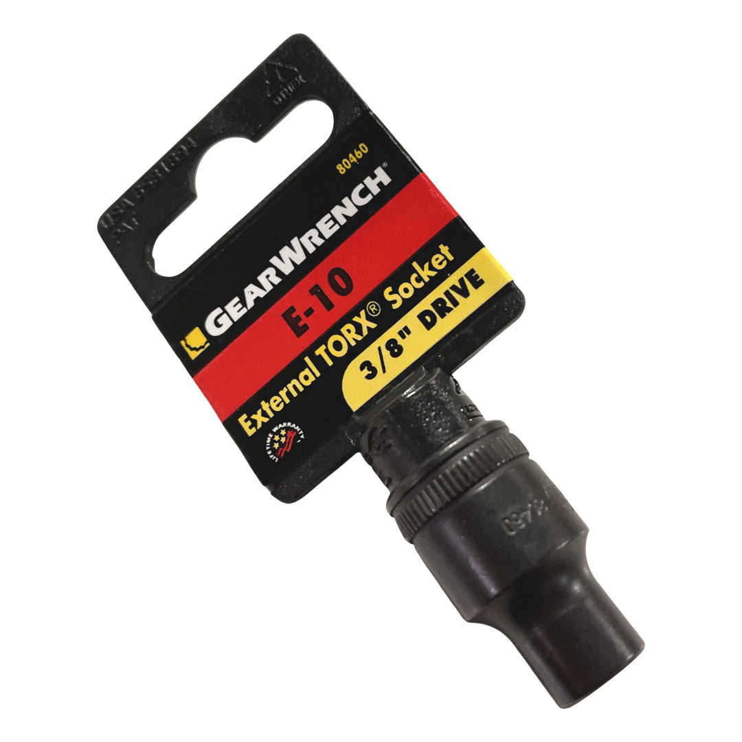 GearWrench 3/8" Drive E-10 External TORX Socket Black Oxide 80460