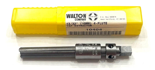 Walton 13/32" (10mm) Tap Extractor 4 Flute Finger Extractor USA Made 10404